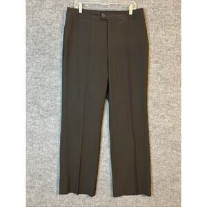NYDJ Womens Dress Pants Trousers Size 14 Black Mid Rise Office Career Business